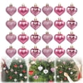thumbnail image 1 of 24Pcs Valentine's Day Decorations Red Heart Ornaments 3 Styles Heart Shaped Baubles for Valentines Decorations Wedding Anniversary Party Supplies Home Decor,D, 1 of 9