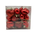 thumbnail image 1 of 24Pcs Valentine's Day Heart Ornaments - PVC Romantic Decorations, Versatile Hanging Baubles for Christmas Tree, Curtain Knots，Red, 1 of 2