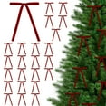 thumbnail image 1 of 24Pcs Velvet Christmas Bows 5 x 7 Inch Decorative Skinny Ribbon Bows for Xmas Tree, Wreath, Gift Wrapping, Wedding & Home Decor, 1 of 5
