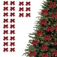 thumbnail image 1 of 24Pcs Velvet Christmas Bows for Christmas Tree 3.5in Flash Crafts Gift Velvet Ribbon Bows Twist Tie Bows for Xmas Wreaths Garland Gift Wrapping Wedding Decor Red, 1 of 9