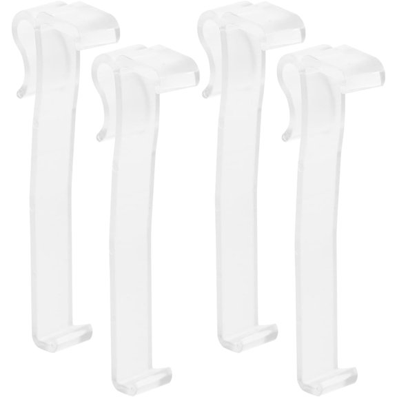 Vertical Blind Valance Clips 24Pcs Clear Plastic Curtain Accessories Replacement Secure Grip Window Blind Retainer for Drapes 3.54X1.18X0.55In