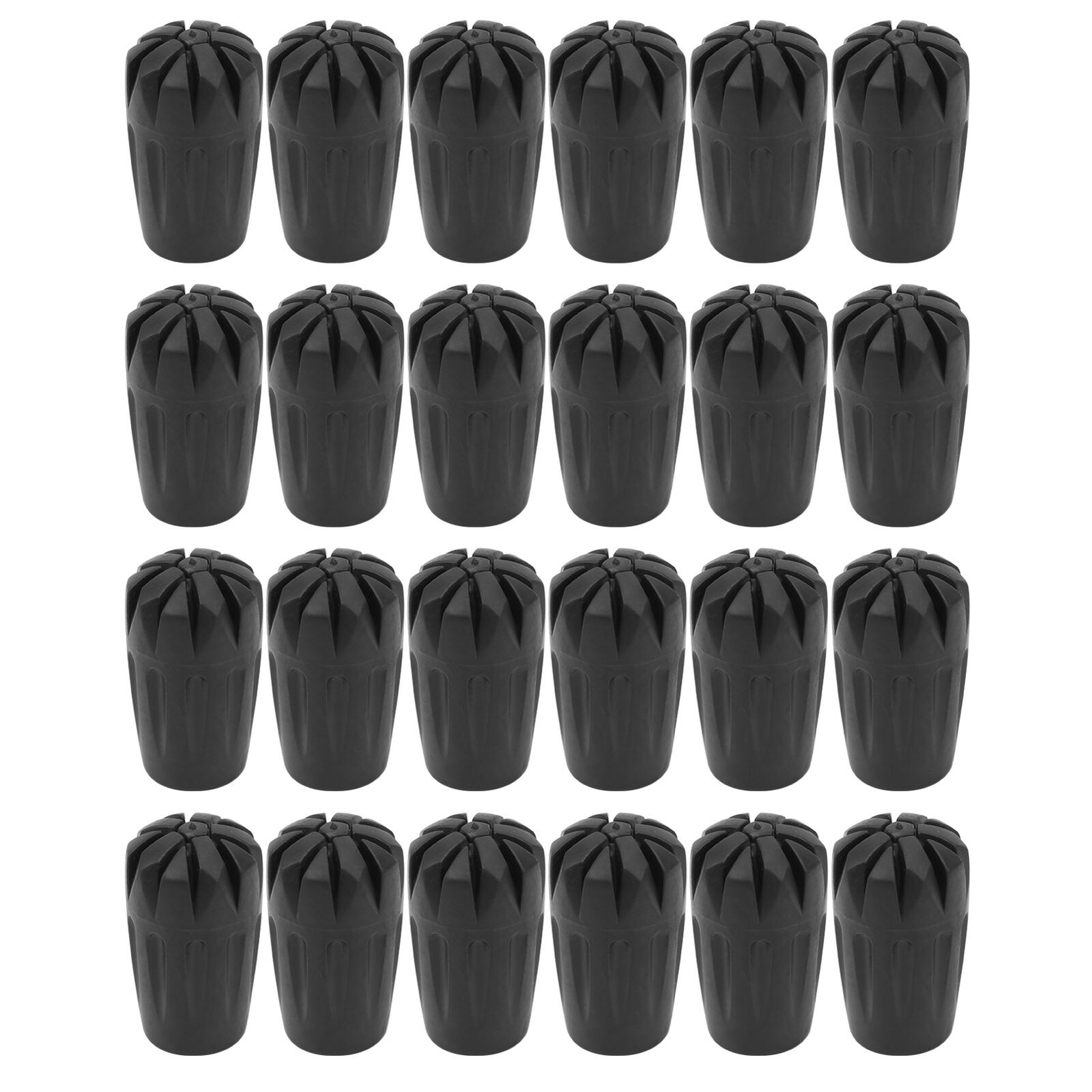 24Pcs Walking Pole Rubber Tips Hiking Sticks Foots Protectors Head Cover