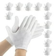thumbnail image 1 of 24Pcs White Soft Cotton Gloves Handling Gloves Dry Hands, Photograph,Art Handling,Jewelry Silver Coin Inspections, Cosmetic(One Size fits Most), 1 of 6