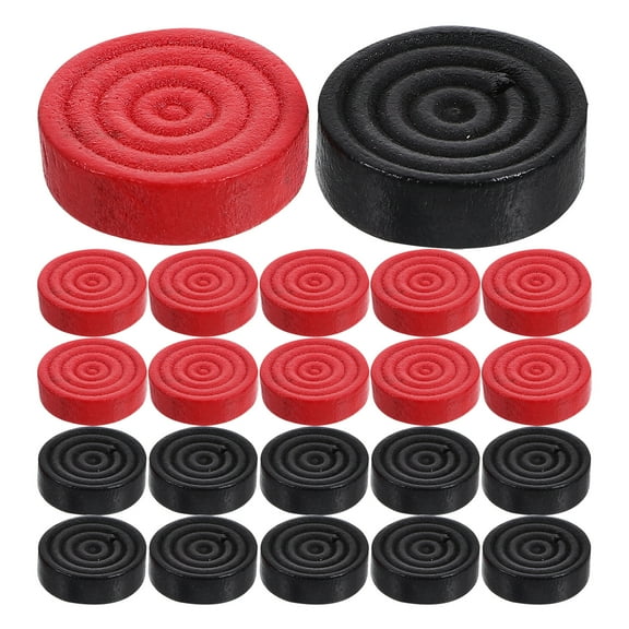 24Pcs Wooden Backgammon Pieces Board Game Checkers Pieces Backgammon Chess Pieces