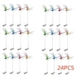 thumbnail image 1 of 24Pcs dragonfly clips to keep bugs away, Bugs Repellent Decor 3D Garden Outdoor Flying Butterflies Decorations Fake to Keep Away Metal Bamboo Stakes Decorative Yard Ornaments (24pcs), 1 of 9