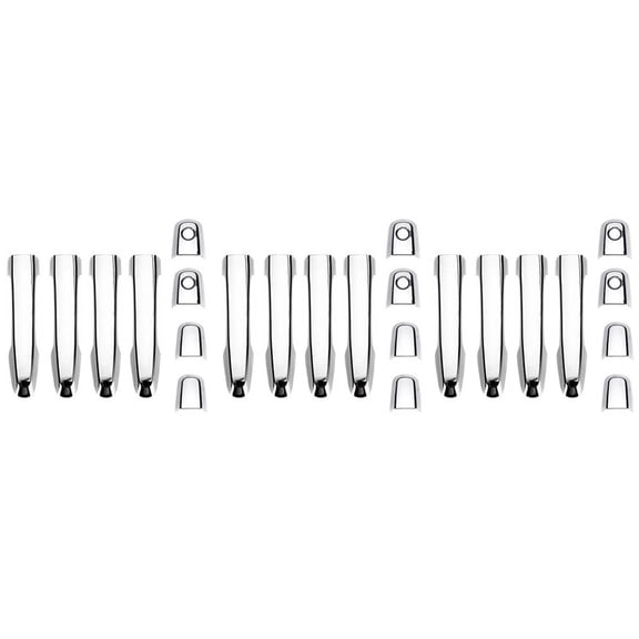 24Pcs for L200 Triton Pickup 2006-2014 Chrome Door Handle Cover Trim