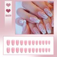 24PcsSet Wearable Press On Nail Art Full Cover Manicure Ballet Cute