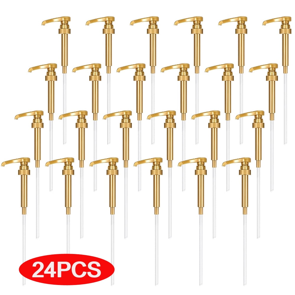 24Pieces Syrup Pumps, Coffee Syrup Dispenser Pump, Flavor Syrup Pump