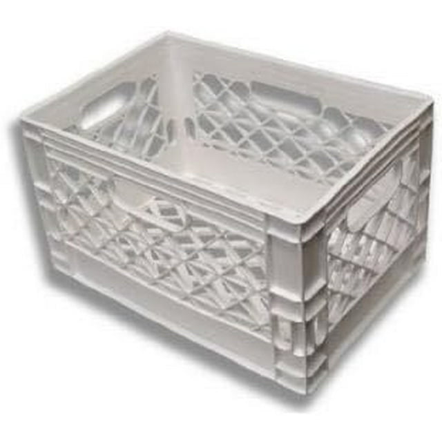 24Qt White New Milk Crate