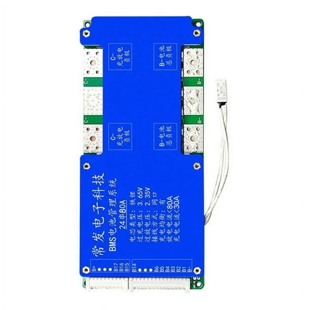 24S 72V 80A LiFePO4 Battery Protection Board Same Port with Equalization Temperature Control Board(80A)