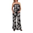 24Seven Comfort Apparel Chrissy Feather Pattern Strapless Maternity