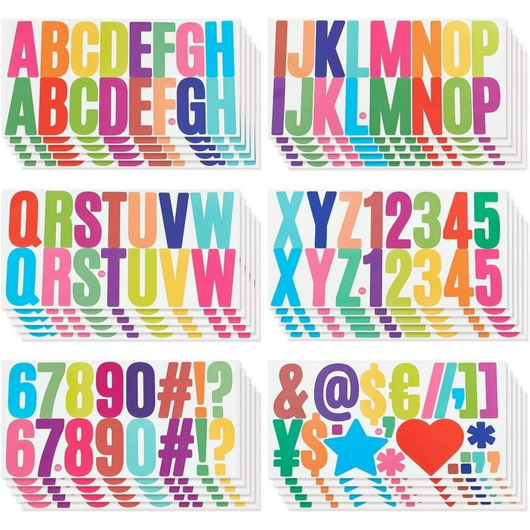 Sticky Chart Letters Stick On Letters For Signs Small Stick On Letters | EBay