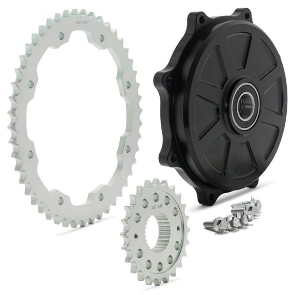 24T Front 48T Rear Sprockets Conversion Kit for Harley Touring Twin-Cam M8 Road King 09-up