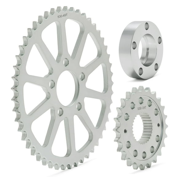 24T Front 49T Rear Sprocket Conversion Kit for Harley Softail Heritage Deluxe Slim 18-UP