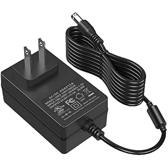 24V 1.5A Power Charger 36W Power Supply Adapter 100V-240V AC to DC 24 Volt 1500mA,1000,800,600,400,300,200,100mA Available