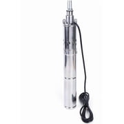 24V 1" Solar Deep Well Pump, Water Pump 2 m /H Submersible Pump 65m Head 2860RPM Water Well Pumps Submersible Stainless Steel for Factories, Farmland, Irrigation Use