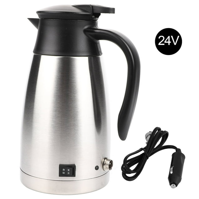 24V 1000ml Car Electric Kettle AutoShut Off Water Boiler for Safe