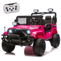 HIFINE 24V 100W*2 Two-Seater Kids Ride On Car w/ RC, for Kids 3-8, Pink