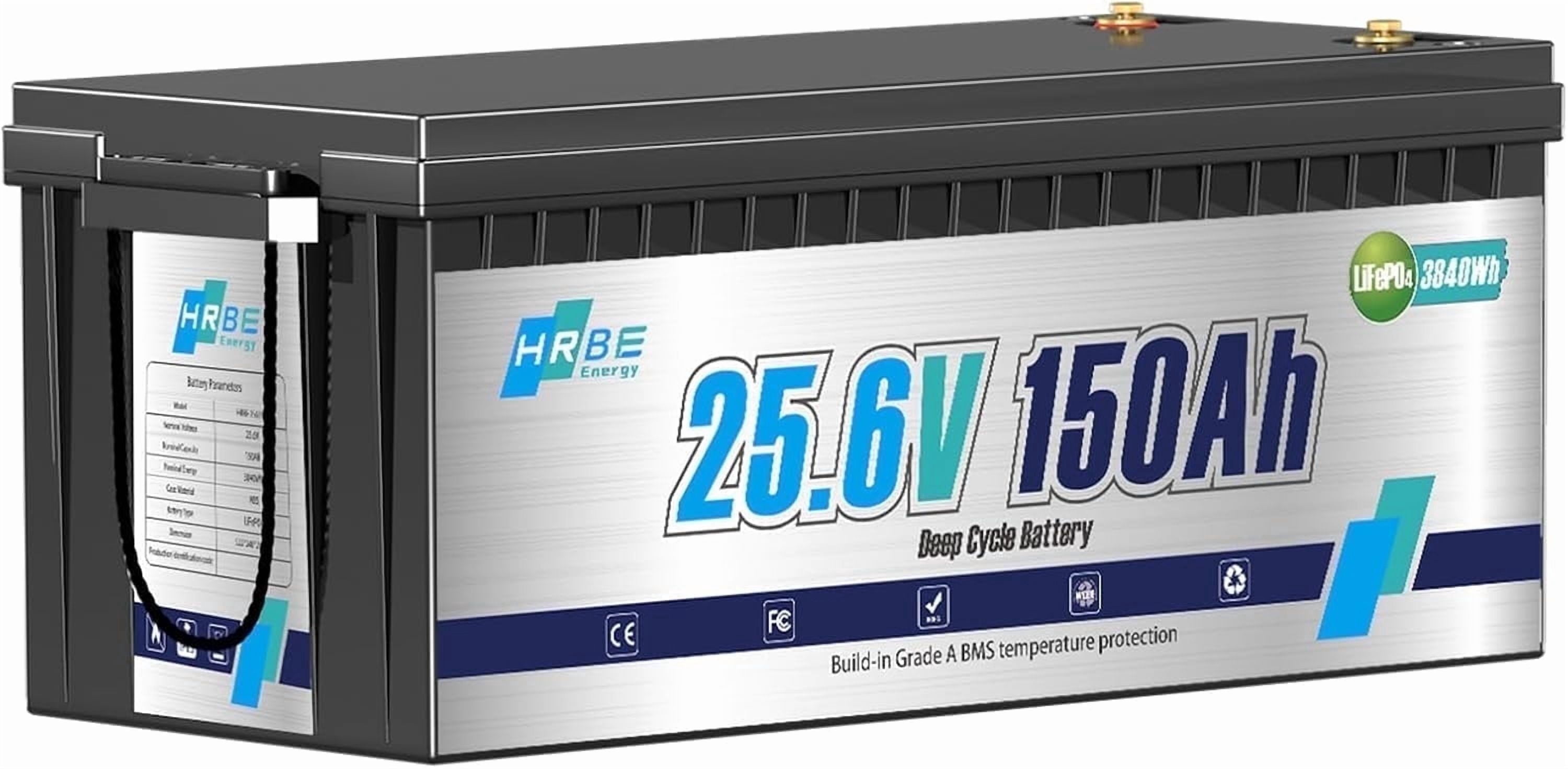 24V 150AH LiFePO4 Lithium Battery,HRBEENERGY for RV,Solar Panel Kit ...