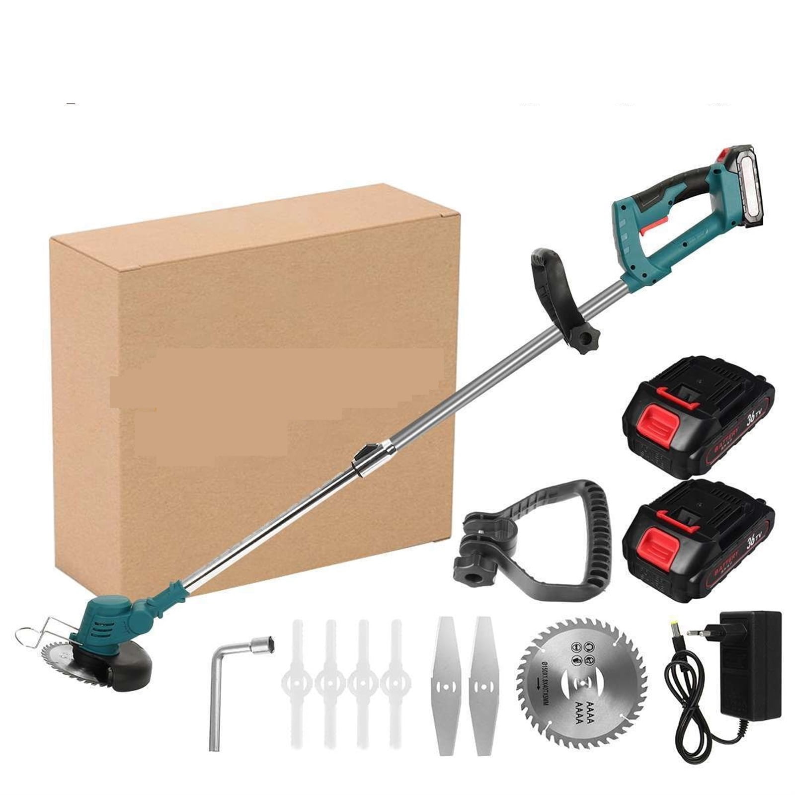 24V 1880W 3 IN 1 Electric Lawn Mower 13000Rpm Cordless Grass Trimmer Length Adjustable Cutter For 18V Battery ,Efficient Cutting