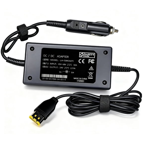 24V 2.71A 65W Car DC Adapter Compatible with ResMed AirSense 11 AirMini Air11 AutoSet Elite CPAP Machine S11 39205 E1399 390010 390000 R390-7230 Power Supply Cord Charger