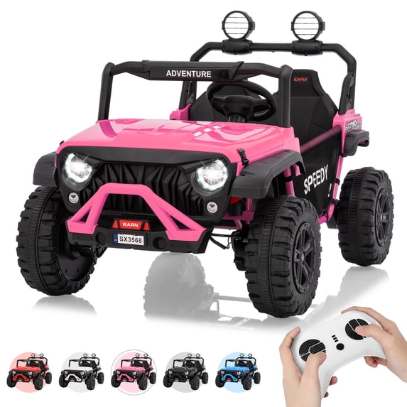 24V 2-Seater Electric Ride On Car for Kids – 4WD UTV Truck with 4 x 45W ...