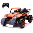 thumbnail image 1 of 24V 2-Seater Kids Ride On Car Electric Off-Road UTV Side by Side with 2WD Powered Wheel Electric Vehicle with Remote Control, Bluetooth, LED Light Gift for Boys and Girls 3-8 Aged- Orange, 1 of 7