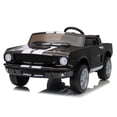 thumbnail image 1 of 24V 2 Seater Kids Ride On Electric Car Shelby GT350 with Remote Control, Safety Belt, LED Lights, 3 Speeds, Black, 1 of 8