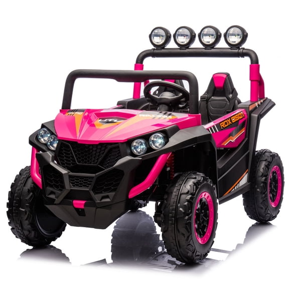 24V 2-Seater Kids Ride-On UTV, 4WD Electric Off-Road Buggy with Remote Control