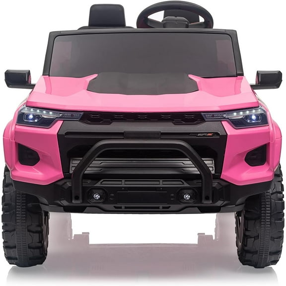 24V 2 Seater Kids Ride On Truck Car Toddlers Electric Car Toy Battery Powered Ride On Toy with Remote Control, Handle, Battery Display, Back Storage, Soft Start, Led Lights, Mp3 Player