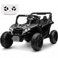 thumbnail image 1 of 24V 2 Seater Powered Ride on UTV with Remote Control, 160W Motors, 4 Wheel Suspension Ride on Cars, Large Wheels, Anti Collision Bar, Storage, Bluetooth, USB, LED, Kids Electric Car for Kids 3+, 1 of 8