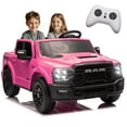 thumbnail image 1 of Xuanlur 24V 160W Licensed Dodge RAM 2500 Ride on Toy for Big Kids, 2 Seater Ride On Car with Remote Controll, Ride on Truck w/4-Wheel Suspension, Storage, Dual-Speed Modes, Soft Start & Stop (Pink), 1 of 7