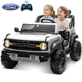 thumbnail image 1 of Conchico 24V 2 Seater Licensed Ford Bronco Powered Ride-On Cars with Remote, Electric Cars Riding Toys for Boys Girls 3-8, White, 1 of 8