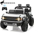 thumbnail image 1 of iYofe 24V 2 Seater Ride on Cars, Licensed Ford Bronco Raptor Powered Ride on Toys with Remote Control, 4 Wheels Spring Suspension, Bluetooth, LED Light, Electric Cars for Kids Ages 3-8 Gifts, White, 1 of 9
