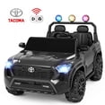 thumbnail image 1 of Licensed Toyota Tacoma 24V 2 Seater Truck, Powered Ride on Car Toy with Remote Control, Wisairt 4 Wheeler for Kids Toddler Ages 3-8, Black, 1 of 12
