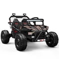 thumbnail image 1 of iRerts 36V Powered Ride on Toys for Big Kids, 2 Seater Ride on Cars with Metal Frame, Bluetooth Music, 4 Wheels Suspension, Electric Ride on Vehicles for Boys Girls, Black, 1 of 8