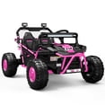 thumbnail image 1 of iRerts 36V Powered Ride on Toys for Big Kids, 2 Seater Ride on Cars with Metal Frame, Bluetooth Music, 4 Wheels Suspension, Electric Ride on Vehicles for Boys Girls, Pink, 1 of 8