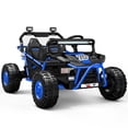 thumbnail image 1 of iRerts 36V Powered Ride on Toys for Big Kids, 2 Seater Ride on Cars with Metal Frame, Bluetooth Music, 4 Wheels Suspension, Electric Ride on Vehicles for Boys Girls, Blue, 1 of 8