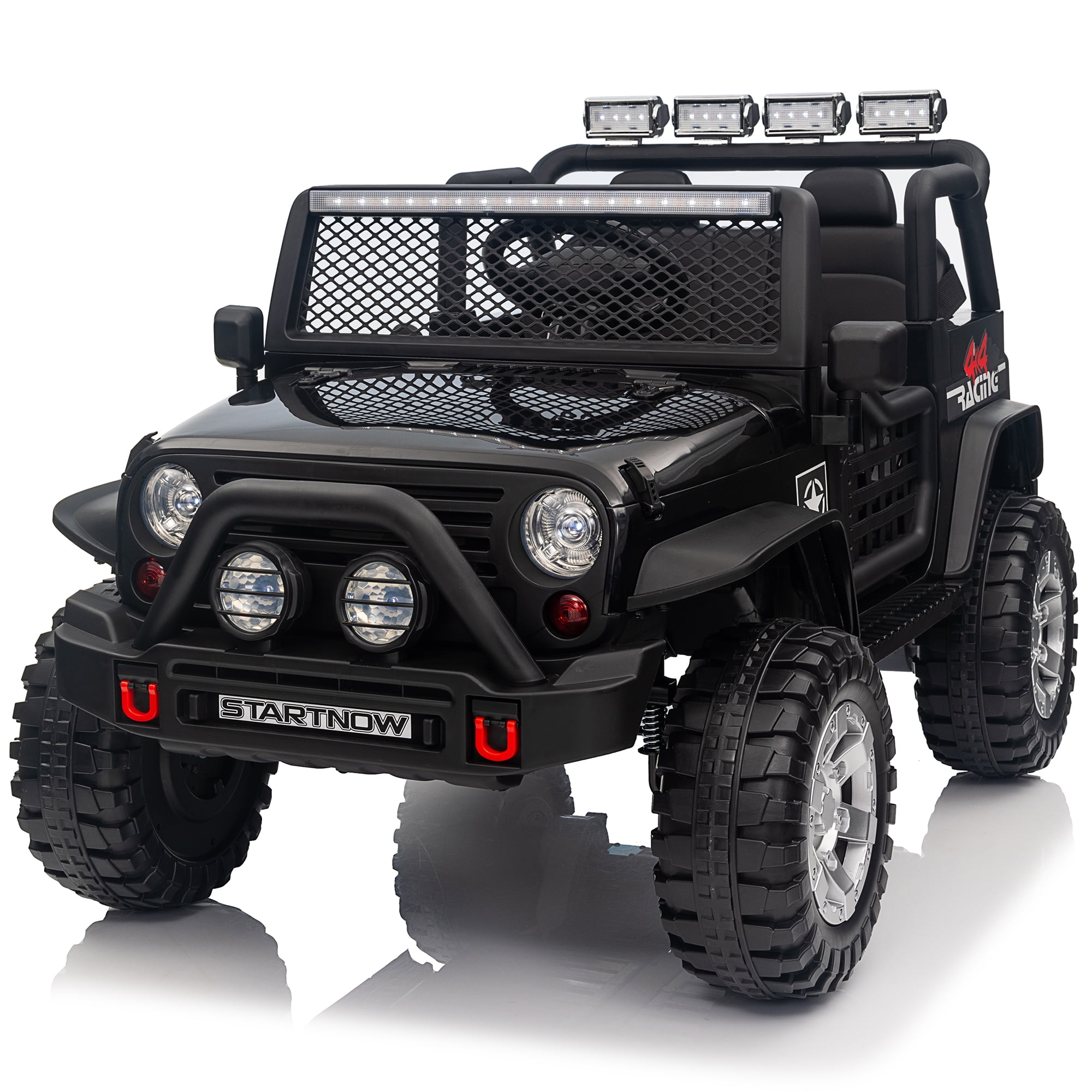 Joyracer 24V Kids 4x4 Truck Car, 2 Seater, 800W, 9AH Battery, 3 Speeds, LED, Bluetooth, Red - Walmart.com Joyracer 24V Kids 4x4 Truck Car, 2 Seater, 800W, 9AH Battery, 3 Speeds, LED, Bluetooth, Red - Walmart.com