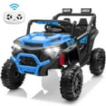 thumbnail image 1 of 24V Ride on Toy Cars, Kids Ride on UTV Cars with Remote Control, Battery Powered Electric Car for Kids Boys Girls 3-6 w/Bluetooth and Lights, 4 Wheelers Drive, Blue, 1 of 7
