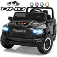 thumbnail image 1 of iYofe RAM 24V Kids Ride on Truck Cars for Boys Girls, Battery Powered Ride on Toys with All-Terrain Wheel, Bluetooth, MP3, Electric Car for Kids Toddler with Remote Control, Black, 1 of 9