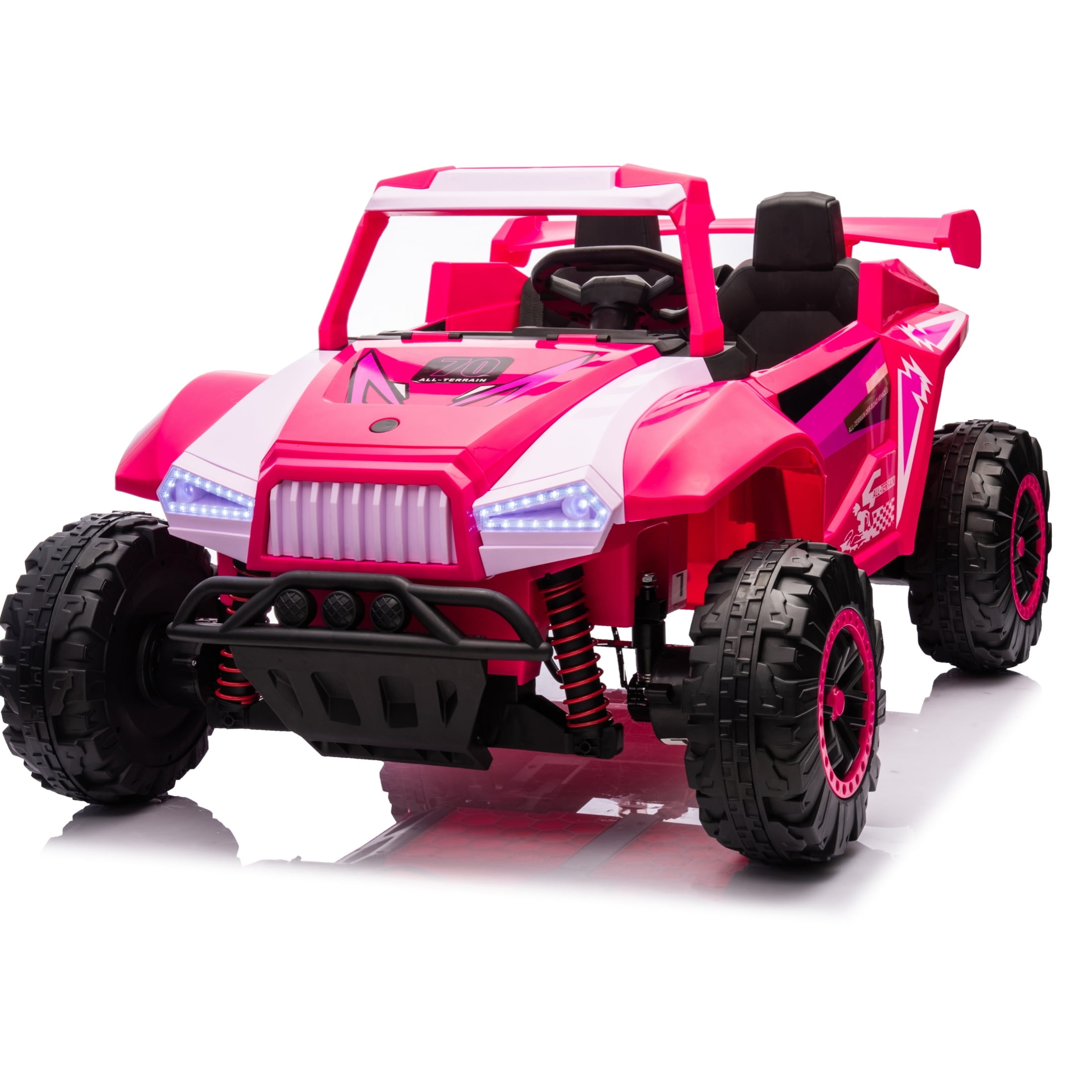 24V 2 Seater Ride on Toys for Girls&Boys, Electric Car w/20.47" Wide