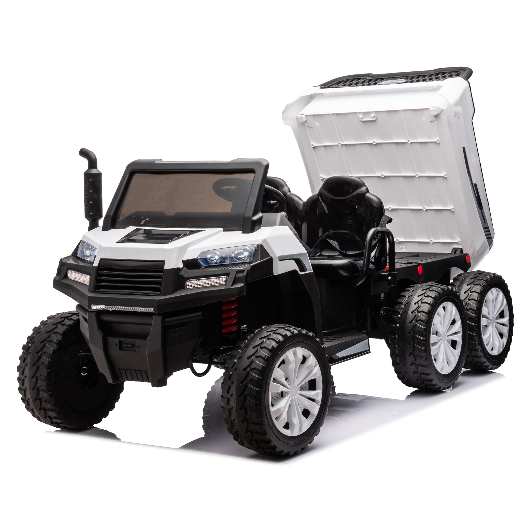 24V 2-Seater Ride on Toys,UTV-XXL Ride On Truck with Dump Bed for Kid ...