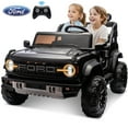 thumbnail image 1 of 24V 2 Seater Ride on Truck Car, Ford Bronco Raptor Kids Electric Vehicle Car with Parent Remote, Battery Powered Ride on Toy for Boys Girls w/ Rear Wheel Suspension, Bluetooth, Black, 1 of 8