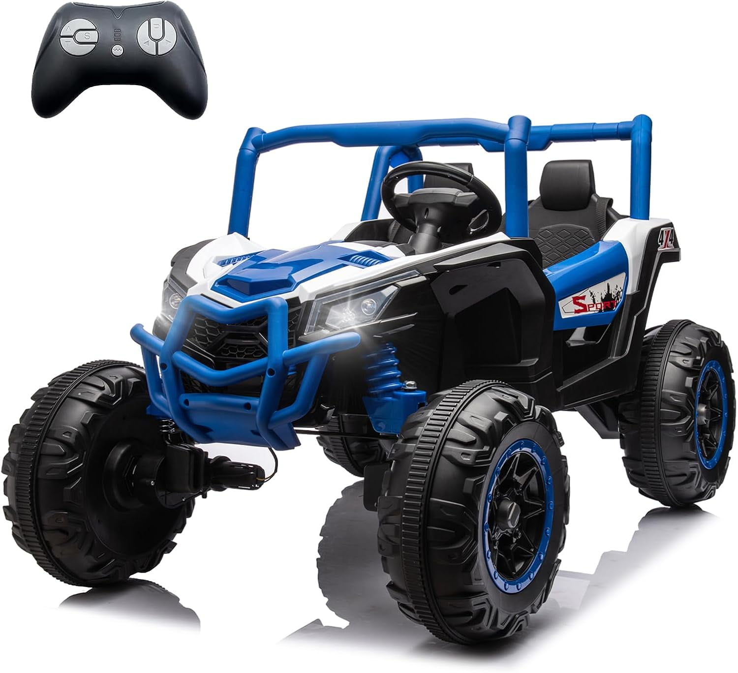 24V 2 Seater XXL UTV Ride On Car for Kids, 4WD/2WD Switchable Kids