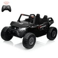thumbnail image 1 of 24V 2 Seaters Ride On UTV with Remote Control, Battery Powered Extra Large Ride Car Toy for 2 Kids, 2 Seats+One More Foldable Seat, 15.4" Eva Wheels Off-Road with Music, Light for 3-8 Years, 1 of 6