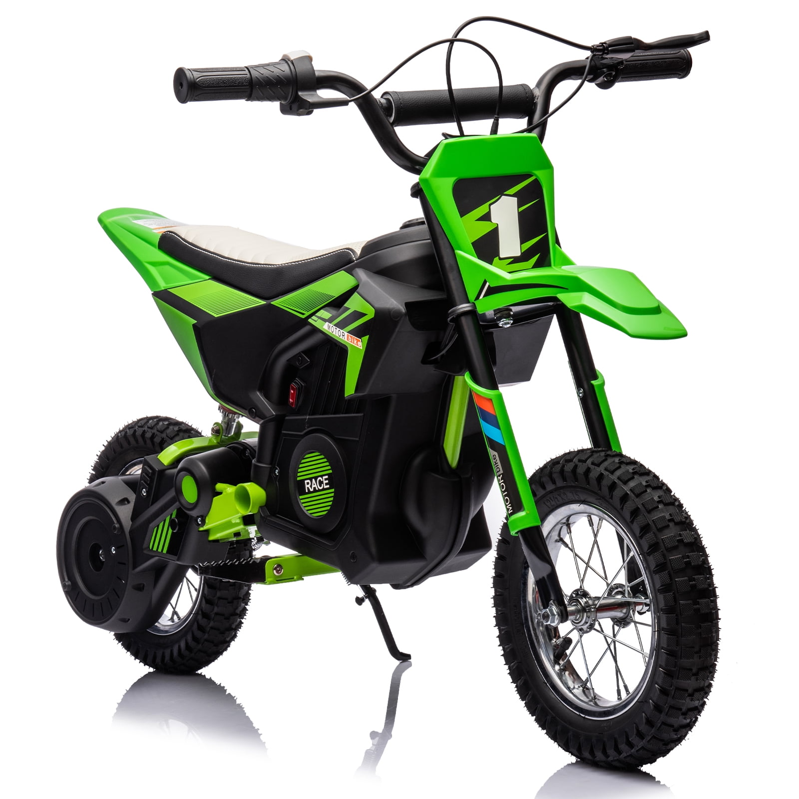 24V 250W Electric Dirt Bike for Kids, 3 Speed Modes Teen Electric Motorcycle Up to 20.6 MPH& 19 Miles Long-Range, Dual Suspension & Disc Brake, 16" Sturdy Tire