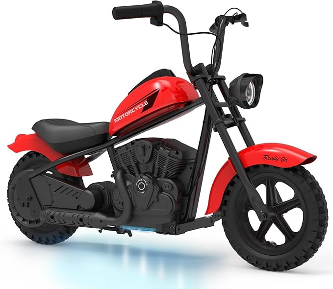 24V 250W Kids Electric Dirt Bike - Electric Motorcycle with 2 Speed Up to 14 MPH, 60 Min Ride Time, LED Light, Off-Road Dirt Bike for Boys & Girls Ages 6-12