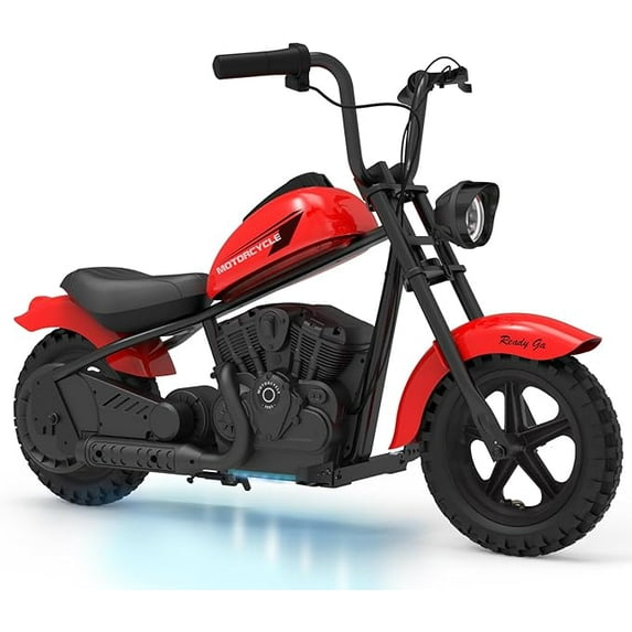 24V 250W Kids Electric Dirt Bike - Electric Motorcycle with 2 Speed Up to 14 MPH, 60 Min Ride Time, LED Light, Off-Road Dirt Bike for Boys & Girls Ages 6-12