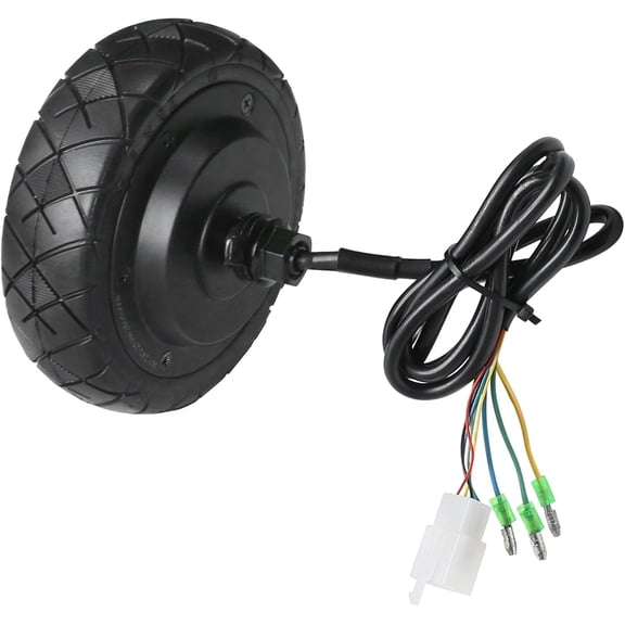 24V 250W Rear Hub Motor Wheel, 5.5 Inch 5.5x2Z Solid Tire, Brushless Direct Drive Motor with Automatic Expansion Brake for Electric Scooter, E-Bike, Bicycle, Toy Cart and DIY Mobility Wheelchair